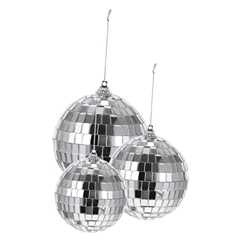 HAMPPLIES 6 Stück Spiegelkugelverzierung Discokugeln Party Ball Dekorationen Spiegel-Disco Disco - Diskokugel zum Aufhängen Lichteffekt Discokugel Anhänger Discokugel Plastik Silber HAMPPLIES 6 Stück Spiegelkugelverzierung Discokugeln Party Ball Dekorationen Spiegel-Disco Disco - Diskokugel zum Aufhängen Lichteffekt Discokugel Anhänger Discokugel Plastik Silber von HAMPPLIES