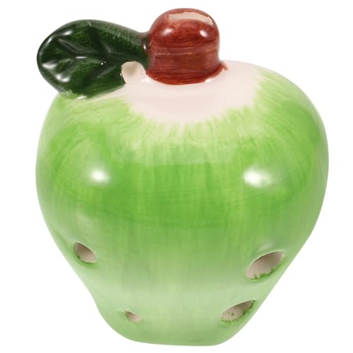 HAMPPLIES Apfel-Okarina Instrumente für Anfänger Ocarina Blockflöteninstrument Kinderinstrumente tragbare Keramik-Okarina Okarina-Musikinstrument für Anfänger Okarina für Grün von HAMPPLIES