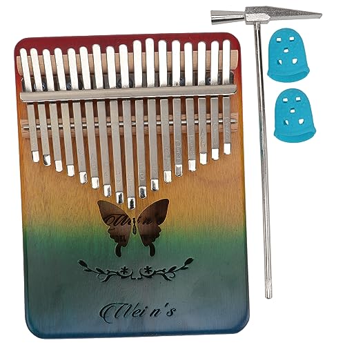 HAMPPLIES Kalimba Daumenklavier Schlüssel Kreatives für Anfänger und Profis Tragbares Musikinstrument aus Hochwertigem für Familien Schule von HAMPPLIES