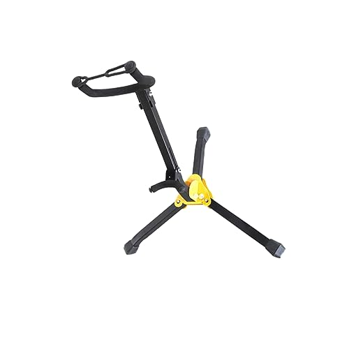 HAMPPLIES Saxophonständer Tenorsaxophon Saxophon alt Instrumente Tragbarer Saxophonhalter Multifunktionshalterung klappbarer Saxophonhalter Displayhalterung für Saxophon Schwarz von HAMPPLIES