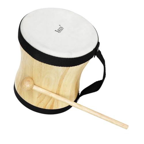 HAMPPLIES Schlagtrommel Schlaginstrument Musikinstrument aus Holz Trommel mit Stock Rhythmus-Sticks Instrumentenzubehör Holzinstrument Trommelinstrument Trommel aus Schaffell Schwarz HAMPPLIES Schlagtrommel Schlaginstrument Musikinstrument aus Holz Trommel mit Stock Rhythmus-Sticks Instrumentenzubehör Holzinstrument Trommelinstrument Trommel aus Schaffell Schwarz von HAMPPLIES