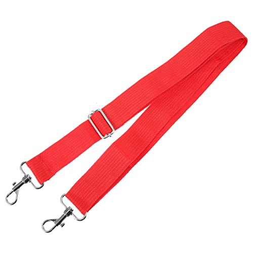 HAMPPLIES Snaredrum-Gurte Hüftgurt Geschirr Taille Gürtel einstellbar schultergurt Snare-Drum-Gurt Marsch-Snare-Gurt Stützzubehör für Snaredrum Riemen für kleine Trommeln Polyester rot von HAMPPLIES