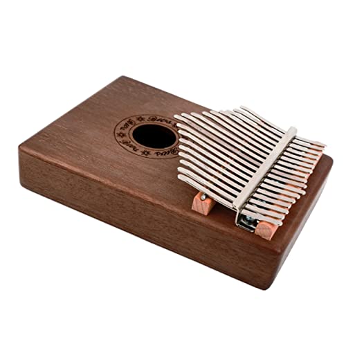 HAMPPLIES Tragbares Vintage Finger Klavier mit Tasten Daumenklavier aus Hochwertigem Holz für Anfänger und Musikliebhaber für Musikunterricht und Freizeit Vintage Finish von HAMPPLIES