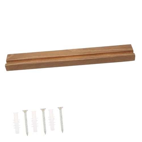 HAMPPLIES Vinyl Record aus Holz Wandmontierter Plattenhalter für Schallplatten und Magazine Stabiler und Praktischer Albumständer für Wohnzimmer und Büro von HAMPPLIES