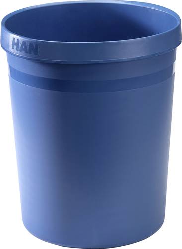 HAN GRIP KARMA 18198-16 Papierkorb 18l (Ø x H) 312mm x 350mm Recycling Kunststoff Öko-Blau von HAN
