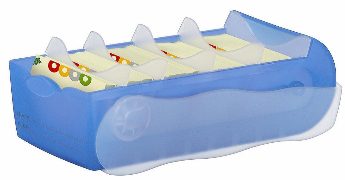 HAN Croco Karteikasten A7 900 Karteikarten blau HAN Croco Karteikasten A7 900 Karteikarten blau von HAN