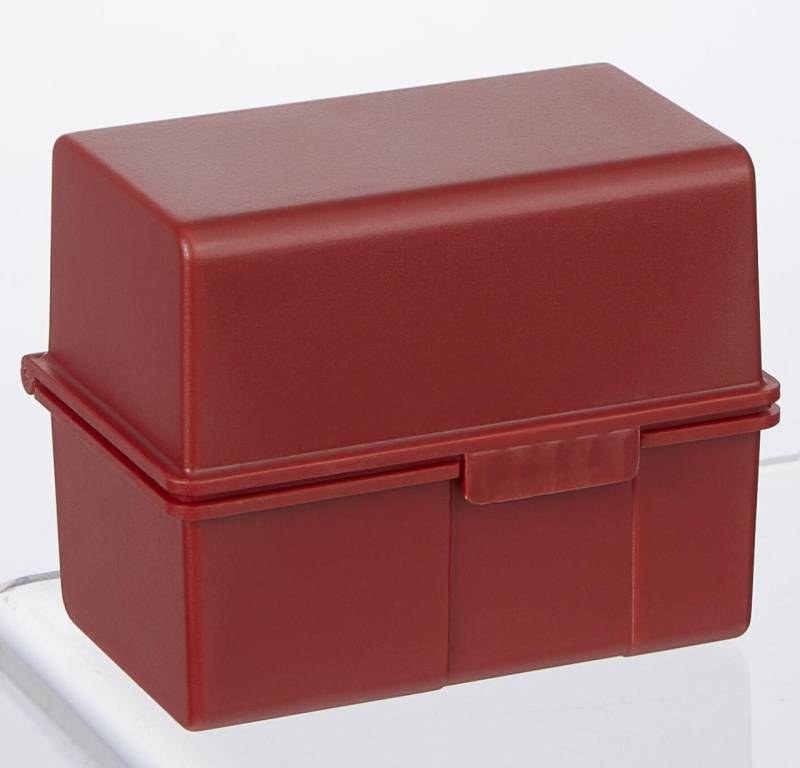 HAN A8 Karteikasten DIN A8 200 Karteikarten rot von HAN