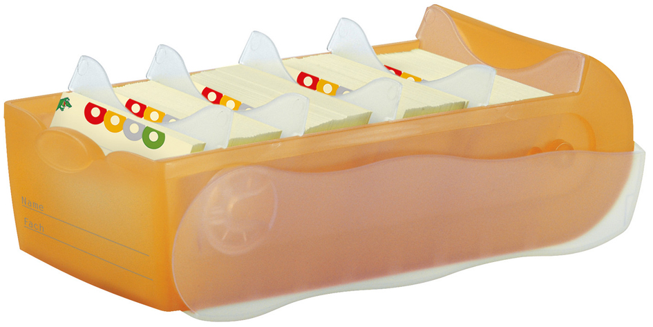 HAN Lernkartei CROCO, A7 quer, rot-transluzent HAN Lernkartei CROCO, A7 quer, rot-transluzent von HAN