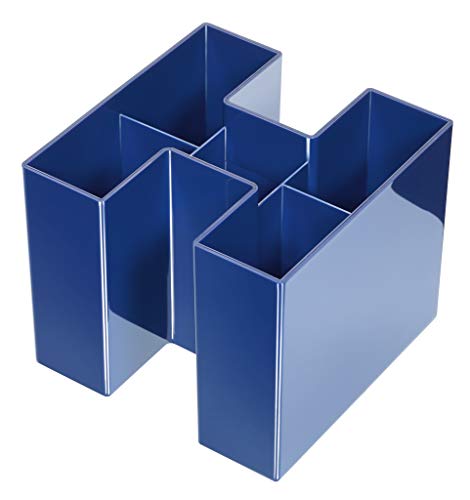 HAN Schreibtischköcher BRAVO - ein echter Blickfang: trendy, hochglänzend und erweiterbar mit 5 Fächern, blau, 17455-14 HAN Schreibtischköcher BRAVO - ein echter Blickfang: trendy, hochglänzend und erweiterbar mit 5 Fächern, blau, 17455-14 von HAN