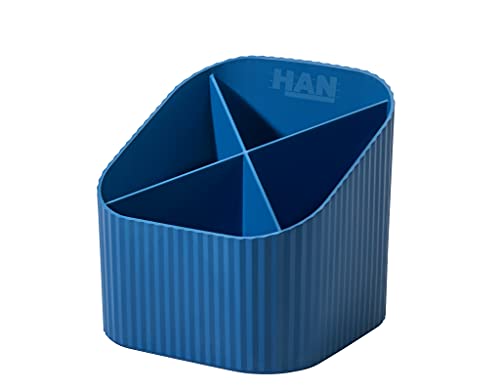 HAN Schreibtischköcher KARMA, mit 4 Fächern, umweltfreundlich aus 80-100 prozent Recyclingmaterial, Stiftehalter, 17248-16, öko-blau HAN Schreibtischköcher KARMA, mit 4 Fächern, umweltfreundlich aus 80-100 prozent Recyclingmaterial, Stiftehalter, 17248-16, öko-blau von HAN