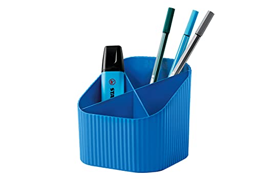 HAN Schreibtischköcher Re-X-LOOP – say yes to 100% recycled, modernes, junges Design für alle Schreibtischutensilien, blau, 17238-914 von HAN