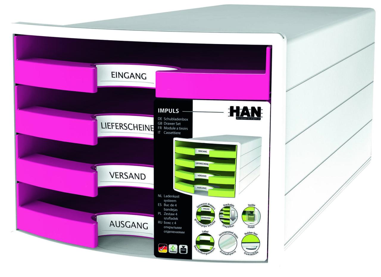 HAN Schubladenbox 1013-56 DIN C4 29,4 x 36,8 x 23,5 cm von HAN