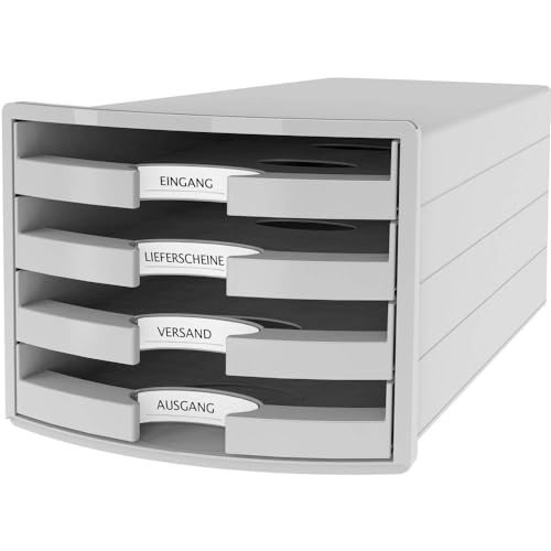 HAN Schubladenbox IMPULS 2.0 - attraktives Design in höchster Qualität. Mit 4 offenen Schubladen für DIN A4/C4, lichtgrau, 1013-11 HAN Schubladenbox IMPULS 2.0 - attraktives Design in höchster Qualität. Mit 4 offenen Schubladen für DIN A4/C4, lichtgrau, 1013-11 von HAN