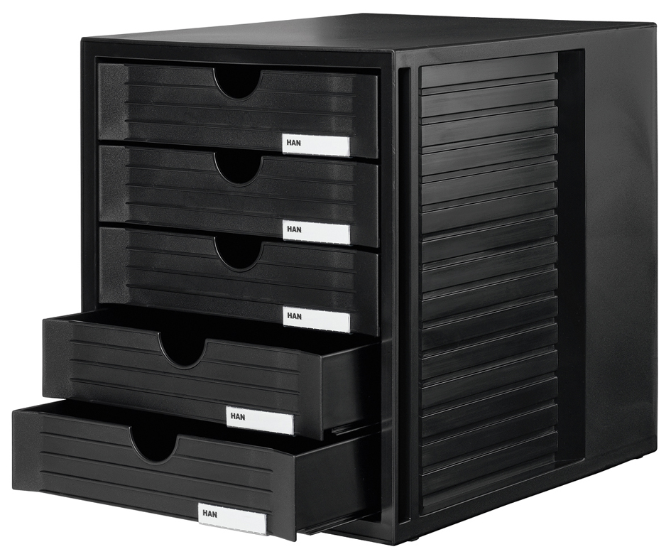 HAN Schubladenbox SYSTEMBOX, 5 Schübe, schwarz HAN Schubladenbox SYSTEMBOX, 5 Schübe, schwarz von HAN