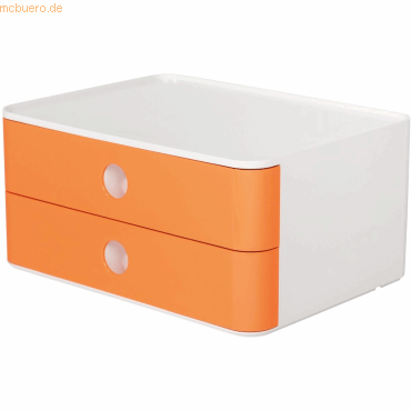 HAN Schubladenbox Smart-Box Allison 260x195x125mm 2 Schübe apricot ora von HAN