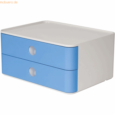 HAN Schubladenbox Smart-Box Allison 260x195x125mm 2 Schübe sky blue/sn von HAN
