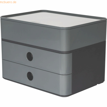 HAN Schubladenbox Smart-Box Plus Allison 2 Schübe granite grey/dark gr von HAN