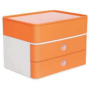 HAN Schubladenbox Smart Box plus ALLISON  apricot orange 1100-81, DIN A5 mit 3 Schubladen von HAN
