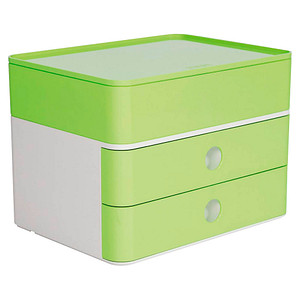 HAN Schubladenbox Smart Box plus ALLISON  grün 1100-80, DIN A5 mit 3 Schubladen von HAN