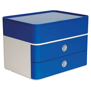 HAN Schubladenbox Smart Box plus ALLISON  royal blue 1100-14, DIN A5 mit 3 Schubladen von HAN
