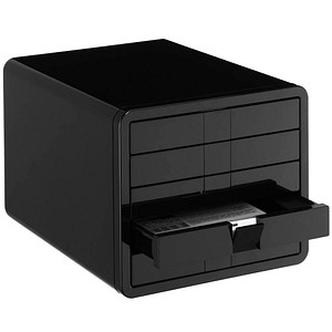 HAN Schubladenbox iBox  schwarz 1551-13, DIN C4 mit 5 Schubladen von HAN