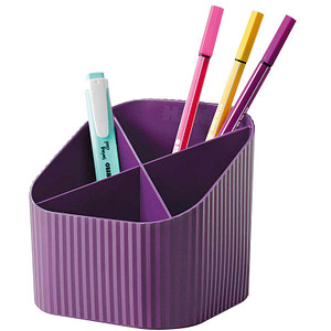 HAN Stiftehalter X-LOOP lila 100% Recyclingmaterial 4 Fächer 11,1 x 12,1 x 10,6 cm HAN Stiftehalter X-LOOP lila 100% Recyclingmaterial 4 Fächer 11,1 x 12,1 x 10,6 cm von HAN
