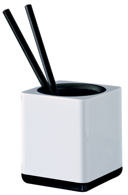 HAN Stifteköcher i-Line, Kunststoff, weiß/schwarz von HAN