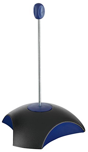 HAN Zettelspießer DELTA – eleganter Zettelspießer aus hochwertigem Kunststoff mit Schutzkappe und Gummifüßen, schwarz-blau, 1754-34 von HAN