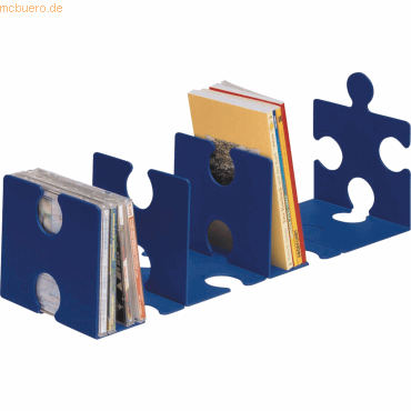 Han CD/Buchstütze Puzzle im 2er-Pack blau Han CD/Buchstütze Puzzle im 2er-Pack blau von HAN