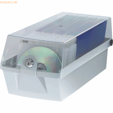 Han CD-Box Mäx 60 für max. 60 CDs lichtgrau von HAN