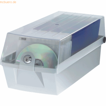 Han CD-Box Mäx 60 für max. 60 CDs lichtgrau Han CD-Box Mäx 60 für max. 60 CDs lichtgrau von HAN