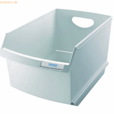 Han Papierkorb Logo Drive 25 Liter ohne Rollen lichtgrau Han Papierkorb Logo Drive 25 Liter ohne Rollen lichtgrau von HAN
