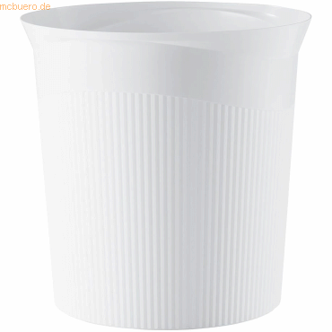 Han Papierkorb Re-Loop 13 Liter 100% Recyclingmaterial rund weiß Han Papierkorb Re-Loop 13 Liter 100% Recyclingmaterial rund weiß von HAN