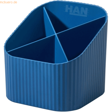 Han Schreibtischköcher Karma 4 Fächer RC-Kunststoff öko-blau Han Schreibtischköcher Karma 4 Fächer RC-Kunststoff öko-blau von HAN