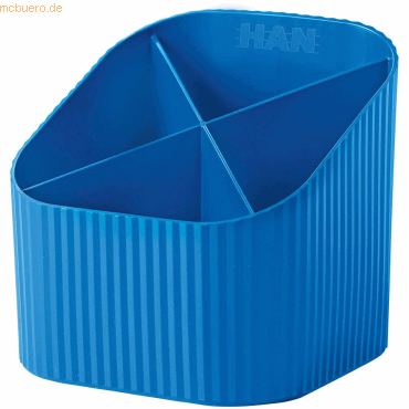 Han Schreibtischköcher Re-X-Loop 4 Fächer RC-Kunststoff blau Han Schreibtischköcher Re-X-Loop 4 Fächer RC-Kunststoff blau von HAN