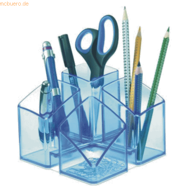 Han Schreibtischköcher Scala blau transparent Han Schreibtischköcher Scala blau transparent von HAN