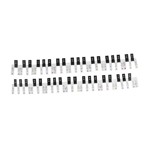 HANABASS 1 Satz Klaviertastatur-Aufkleber Leitfaden für Klaviernoten tastatur buchstaben abnehmbare Notenetiketten für die Klaviertastatur Anfänger Klavier -Tastaturaufkleber PVC Weiß HANABASS 1 Satz Klaviertastatur-Aufkleber Leitfaden für Klaviernoten tastatur buchstaben abnehmbare Notenetiketten für die Klaviertastatur Anfänger Klavier -Tastaturaufkleber PVC Weiß von HANABASS