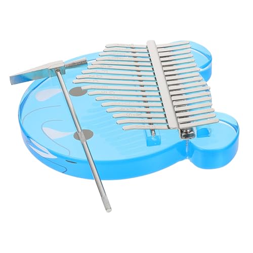 HANABASS 1 Set Daumen Musical Finger Klavier Für Hand Instrument Tragbare Kalimba Blau Acryl von HANABASS