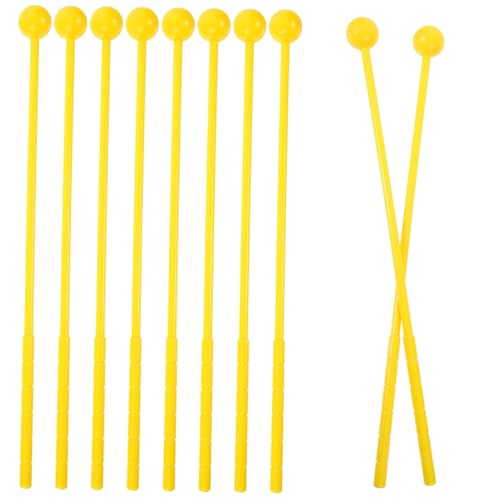 HANABASS 10 Stück Kindertrommelstiele trommel trommeln Musikinstrumente Drumsticks für Kleinkinder Stöcke für Musikinstrumente Schlaghammer Plastik Gelb HANABASS 10 Stück Kindertrommelstiele trommel trommeln Musikinstrumente Drumsticks für Kleinkinder Stöcke für Musikinstrumente Schlaghammer Plastik Gelb von HANABASS
