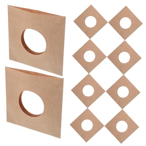HANABASS 10 Stück Papier-schallplattenhüllen Kraftpapier-innenhüllen Papier-album-cover Schallplatten Schutzhülle Für 7-zoll-vinyl-schallplatten HANABASS 10 Stück Papier-schallplattenhüllen Kraftpapier-innenhüllen Papier-album-cover Schallplatten Schutzhülle Für 7-zoll-vinyl-schallplatten von HANABASS