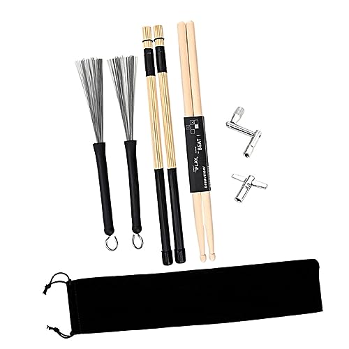 HANABASS 1Satz Schlagzeug Zubehör Drum Tuning Schlüssel Drumsticks und Reinigungsbürste für Musiker für Auftritte und Konzerte Leicht und Tragbar Perfektes Design HANABASS 1Satz Schlagzeug Zubehör Drum Tuning Schlüssel Drumsticks und Reinigungsbürste für Musiker für Auftritte und Konzerte Leicht und Tragbar Perfektes Design von HANABASS