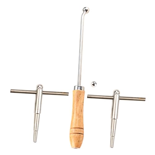 HANABASS 1Satz Trompetenreparaturset mit Holzgriff Dent Entfernung für Trompete Posaune und Horn Benutzerfreundliches Werkzeug für Musikstudenten und Instrumentenreparaturen von HANABASS