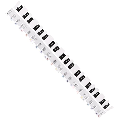 HANABASS 2 Stück Aufkleber Für Klavier Klein Lernen Finger Universal- Anfänger Schlüssel Kinderklavier Abziehbilder Klaviertastatur Klaviatur Beschriftet Tastenklavier Pvc von HANABASS