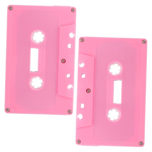 HANABASS 2 Stück Retro-Kassette Audiobänder Leeres Kassettendekor Musikparty -Dekoration Leere Kassette Audiokassetten Musikkassetten- Farbe Leeres Leere Tonbänder Rosa Plastik HANABASS 2 Stück Retro-Kassette Audiobänder Leeres Kassettendekor Musikparty -Dekoration Leere Kassette Audiokassetten Musikkassetten- Farbe Leeres Leere Tonbänder Rosa Plastik von HANABASS