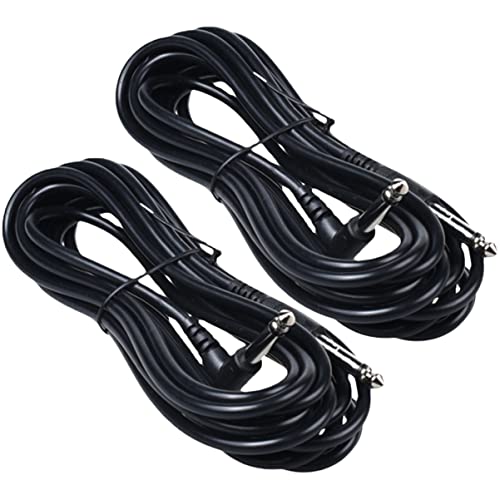 HANABASS 2Stücke Gitarren Audio Kabel Professionelles Gitarren Kabel mit Hochgradiger Abschirmung für Keyboard Lautsprecher und Andere Audiogeräte von HANABASS
