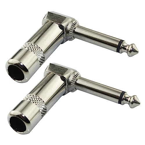 HANABASS 2Stücke Plattierte Mono Gitarren Verbindungskabelstecker Langlebige für Gitarre Lautsprecher Mikrofon und Mixer Vielseitig Einsetzbar HANABASS 2Stücke Plattierte Mono Gitarren Verbindungskabelstecker Langlebige für Gitarre Lautsprecher Mikrofon und Mixer Vielseitig Einsetzbar von HANABASS