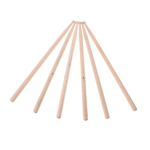 HANABASS 3 Paare Trommelstock Marsch-snare-sticks Percussion-stick Marschtrommelstöcke Jazz-drumsticks Zubehör Für Trommeln Drumsticks Für Schlagzeuger Snare-drum-sticks Holz Beige HANABASS 3 Paare Trommelstock Marsch-snare-sticks Percussion-stick Marschtrommelstöcke Jazz-drumsticks Zubehör Für Trommeln Drumsticks Für Schlagzeuger Snare-drum-sticks Holz Beige von HANABASS