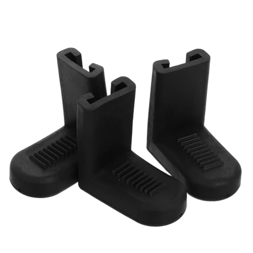 HANABASS 3 Stück Rutschfester Trommelhaken Trommelzubehör und -teile Trommelschlösser Trommel Ersatzteile Teile für Trommelständer Böckchen für Bassdrum Gummi Black von HANABASS