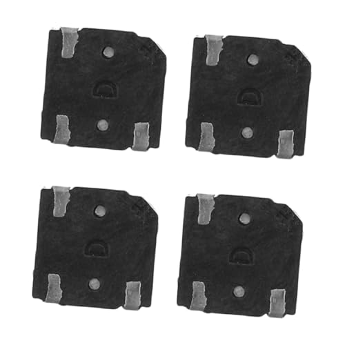 HANABASS 4 Stück Mini -Summer hoher Dezibel-Summer passiver elektrischer Summer elektronischer Summeralarm Austausch des elektrischen Summers passiver elektrischer Alarm Plastik Schwarz von HANABASS