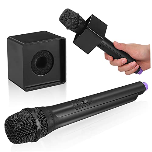 HANABASS gefälschtes Mikrofonspielzeug mikrofon Microphone Kostümmikrofon Karaoke-Kostüm-Requisite Ansager Zubehör für Mikrofone Mikrofon für Plastik Black von HANABASS